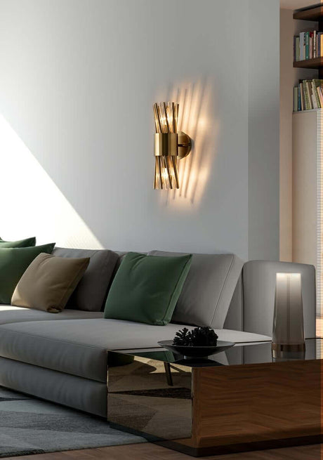 Nástenná lampa Lorenzo zlatá