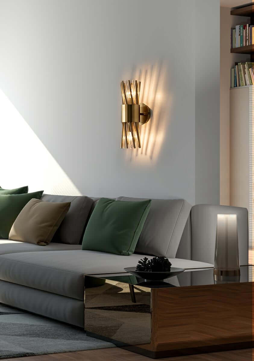 Nástenná lampa Lorenzo zlatá