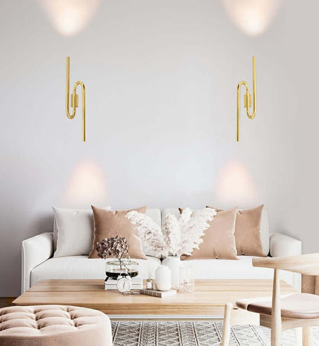 Nástenná lampa Macaroon zlatá