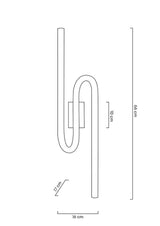 Nástenná lampa Macaroon zlatá