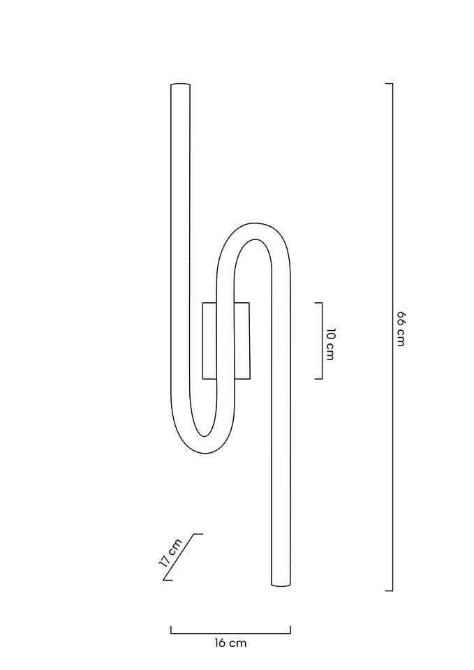 Nástenná lampa Macaroon zlatá