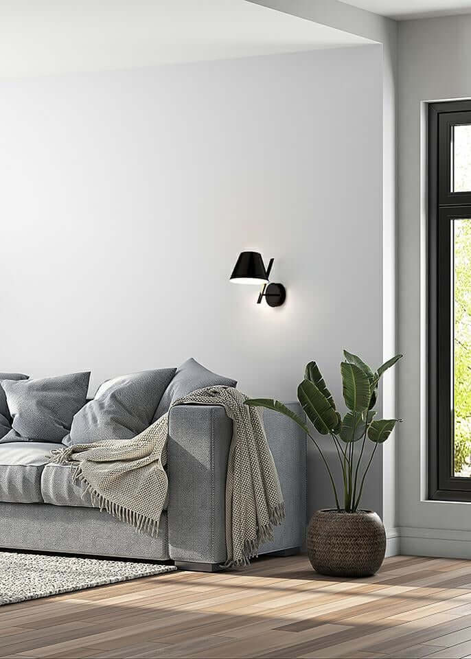 Nástenná lampa Mago čierna