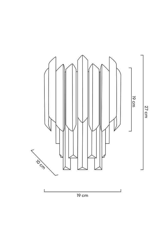 Nástenná lampa Majestic zlatá
