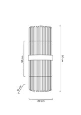 Nástenná lampa Milagro zlatá