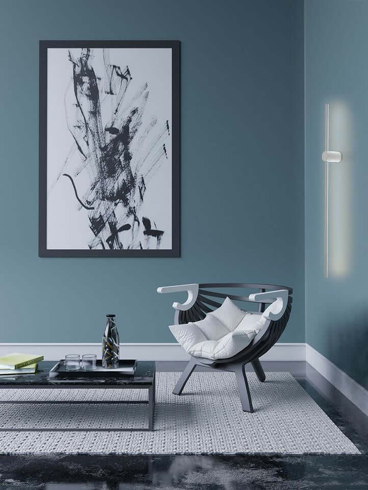 Nástenná lampa Ombre 100 biela