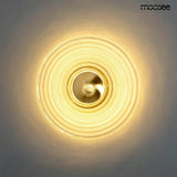 Nástenná lampa Onda zlatá