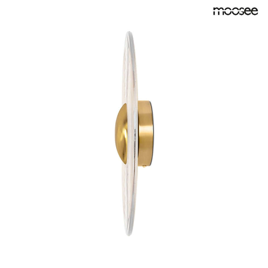 Nástenná lampa Onda zlatá