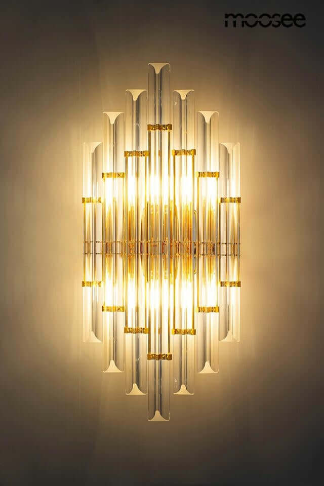 Nástenná lampa Palazzo zlatá