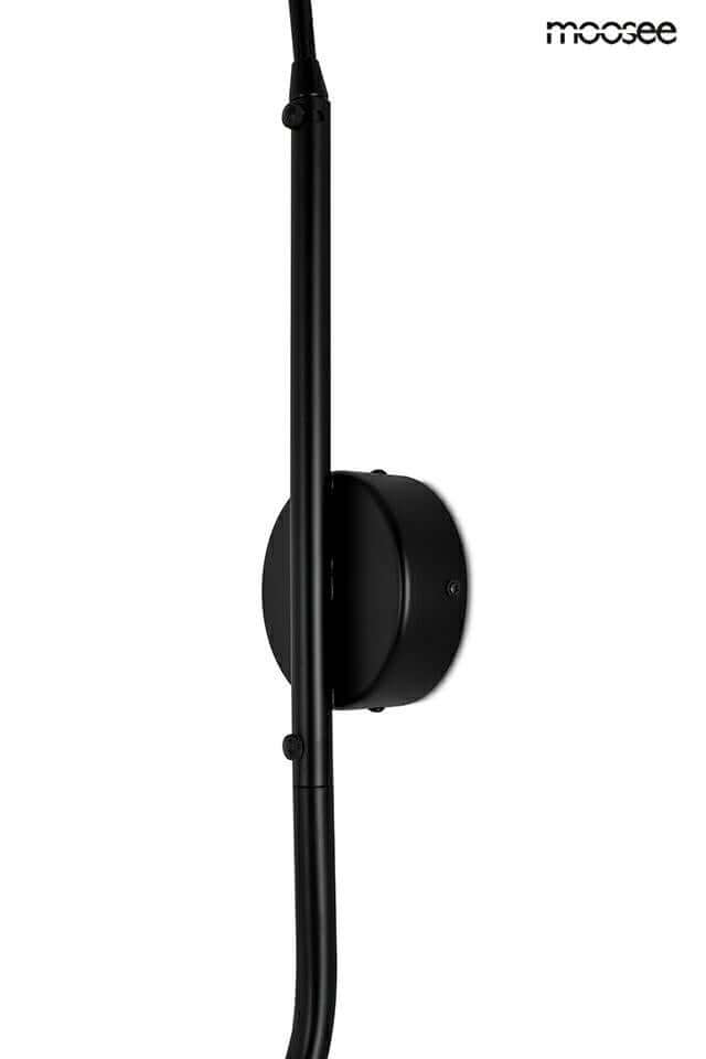 Nástenná lampa Raven 2 – hliník, uhlíková oceľ