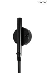 Nástenná lampa Raven – hliník, uhlíková oceľ