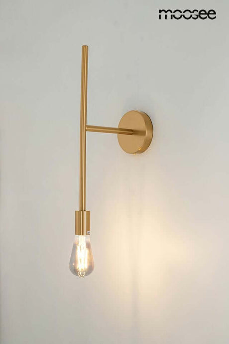 Nástenná lampa Riva zlatá