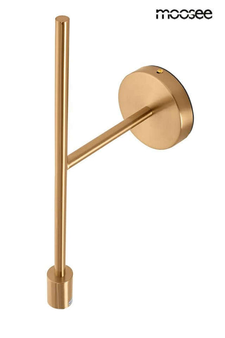 Nástenná lampa Riva zlatá