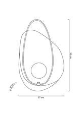 Nástenná lampa s kameňom