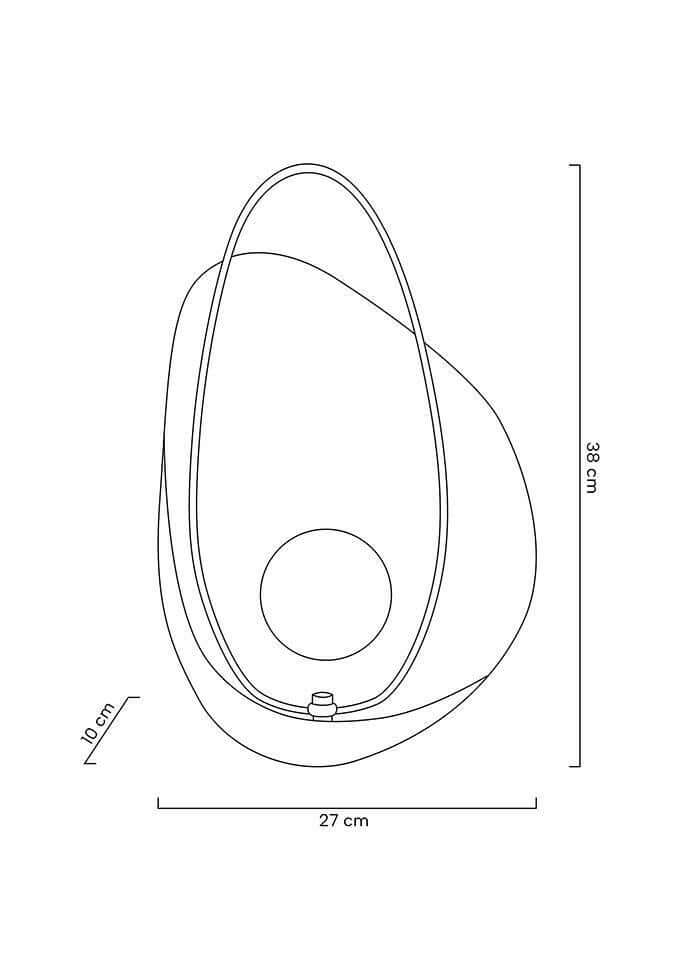 Nástenná lampa s kameňom