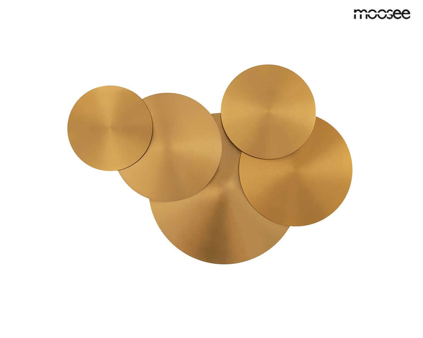 Nástenná lampa Scudo zlatá