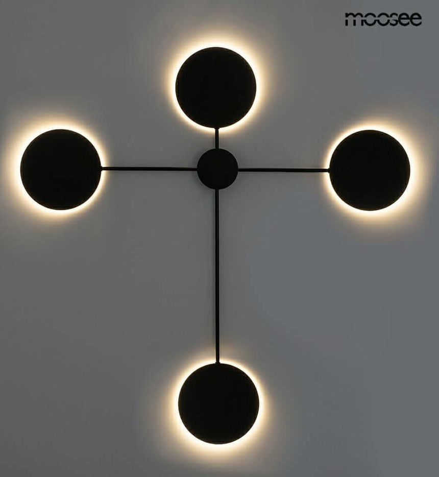 Nástenná lampa Shadow 4 čierna