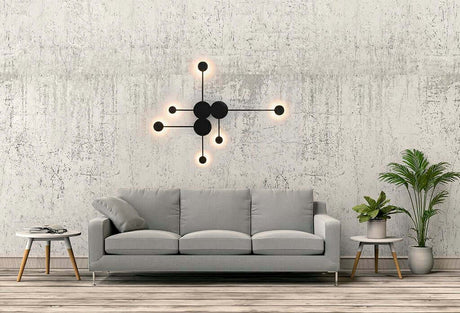 20. Nástenná lampa Shadow Multi čierna