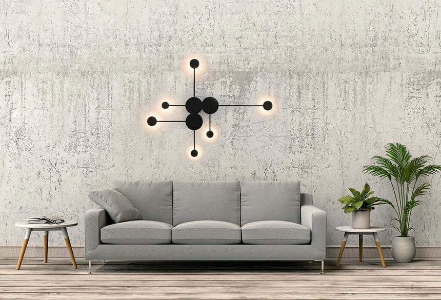 20. Nástenná lampa Shadow Multi čierna