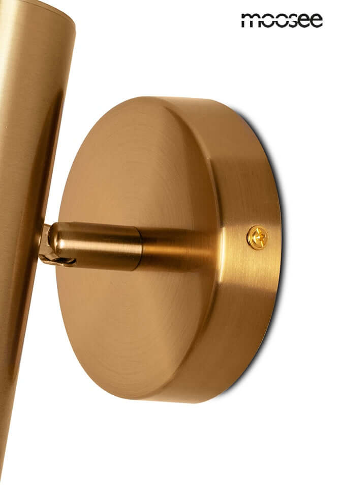 21. Zlatá bodová nástenná lampa