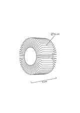 Nástenná lampa Sunny zlatá