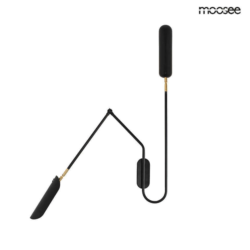 Nástenná lampa Tenta čierna