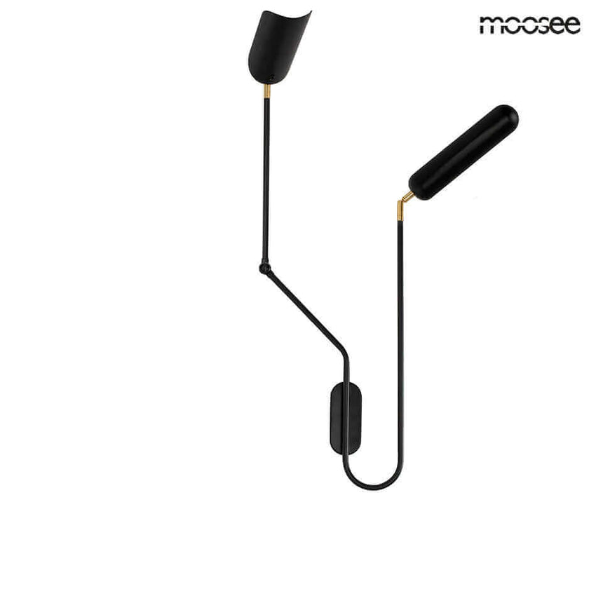 Nástenná lampa Tenta čierna