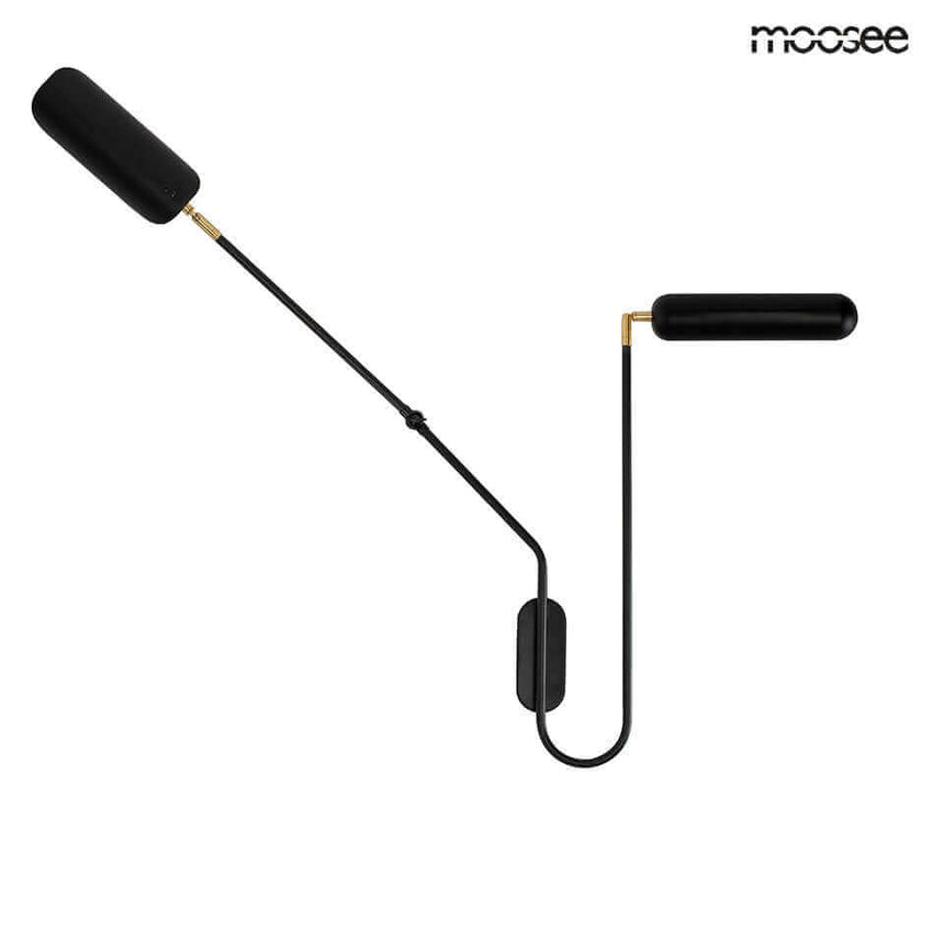 Nástenná lampa Tenta čierna