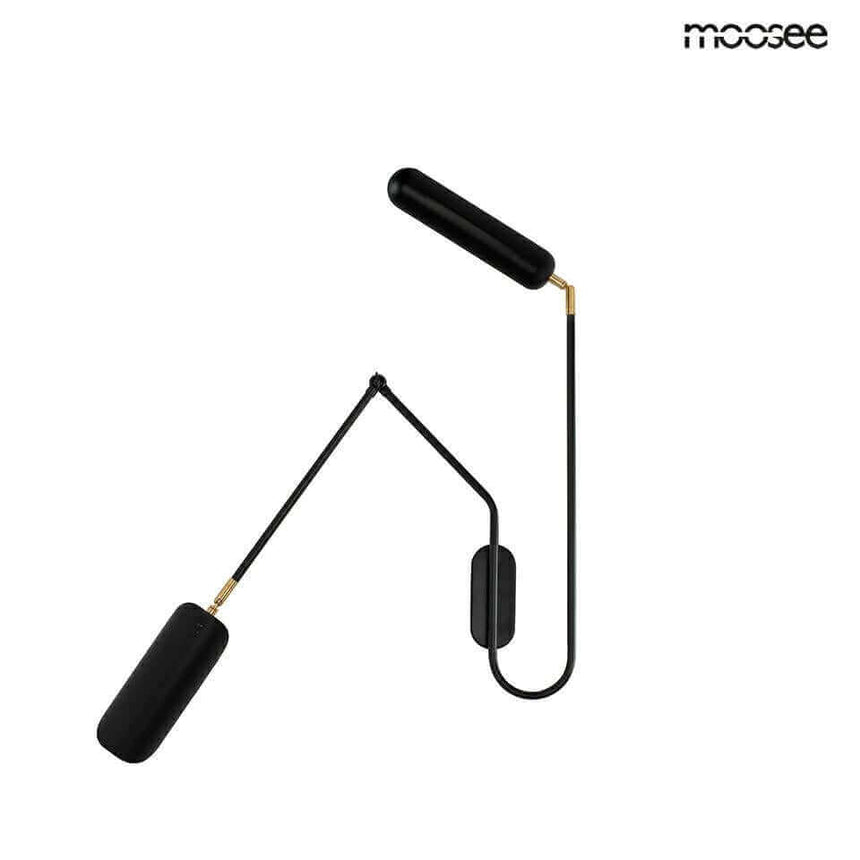 Nástenná lampa Tenta čierna