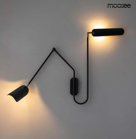Nástenná lampa Tenta čierna