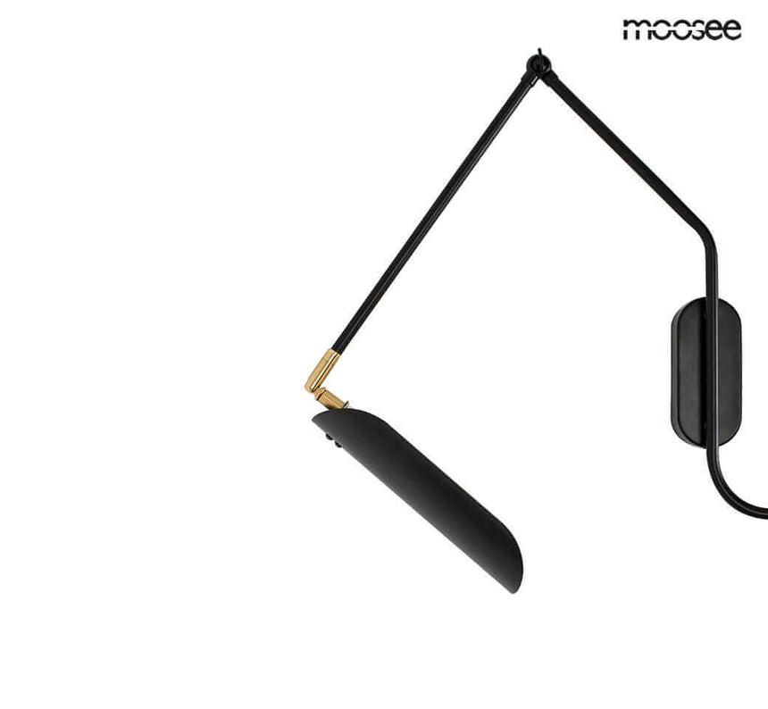 Nástenná lampa Tenta čierna