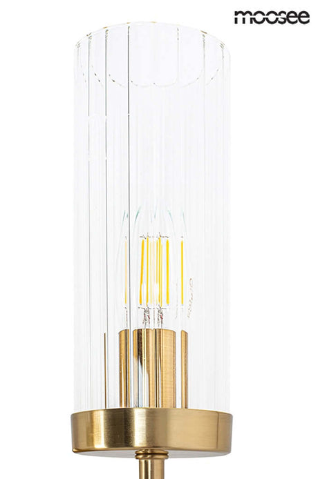 5. Zlatá nástenná lampa Torch