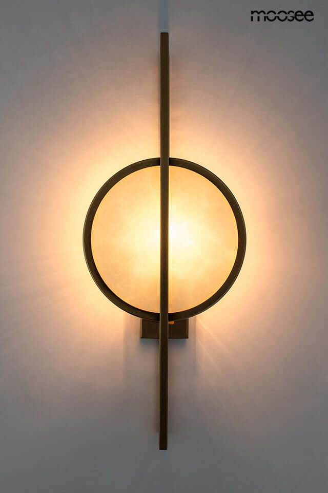 Nástenná lampa Troya zlatá