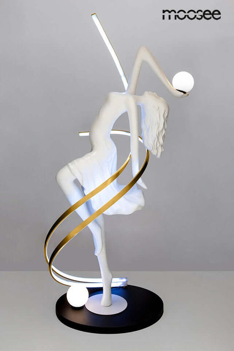 Stojacia lampa Dancing Queen biela