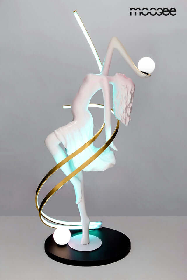 Stojacia lampa Dancing Queen biela