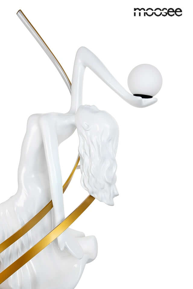 Stojacia lampa Dancing Queen biela