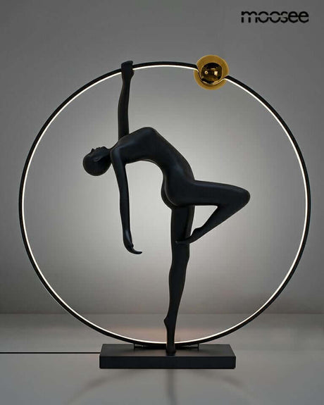 Stojacia lampa Human Acrobatic čierna