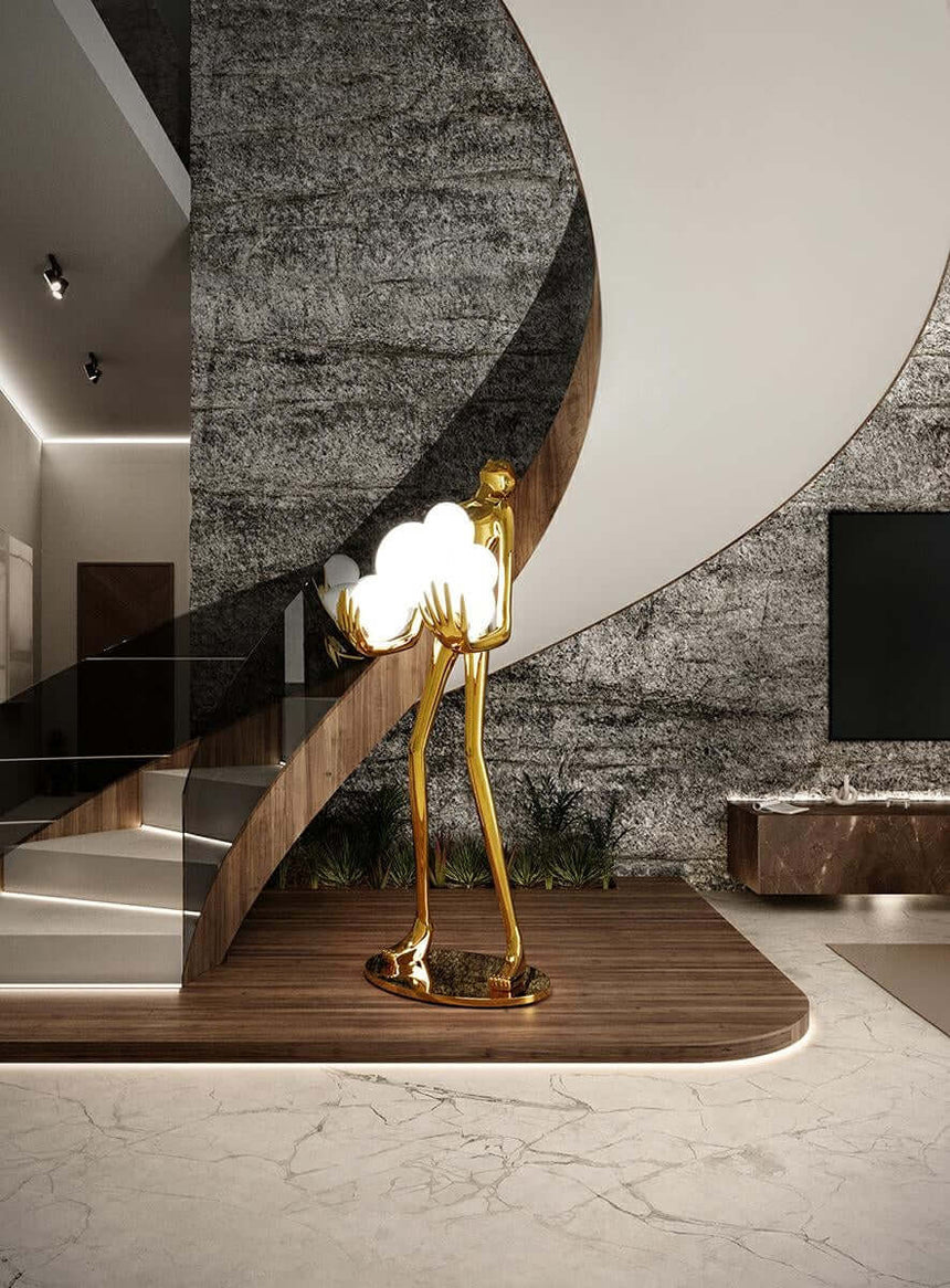Stojacia lampa Human Gold Premium