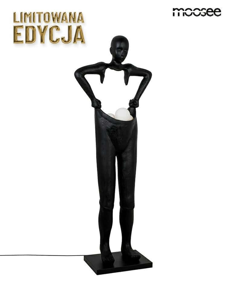 Stojacia lampa Human Houdini čierna