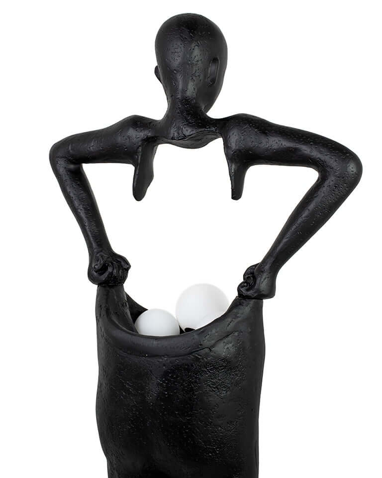 Stojacia lampa Human Houdini čierna