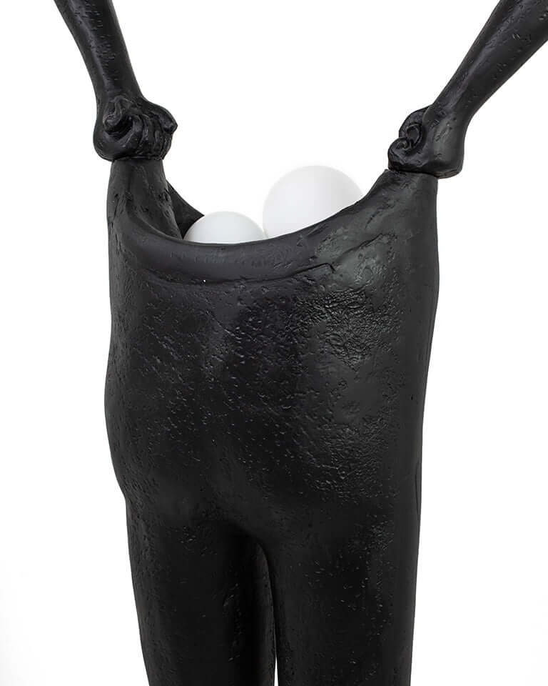 Stojacia lampa Human Houdini čierna