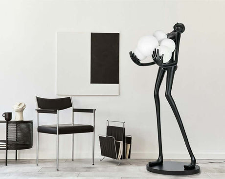 Human Premium állólámpa – üvegszál, üveg