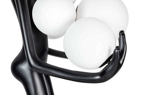 Stojaca lampa Human Premium – sklolaminát, sklo
