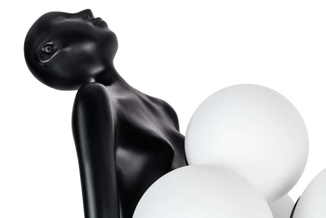 Stojaca lampa Human Premium – sklolaminát, sklo