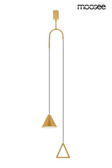 Závesná lampa Acustica zlatá