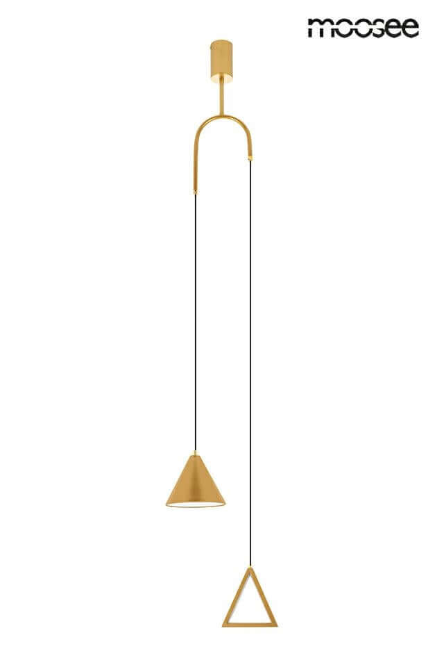 Závesná lampa Acustica zlatá