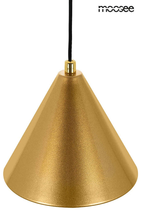 Závesná lampa Acustica zlatá