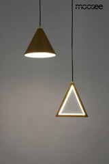 Závesná lampa Acustica zlatá