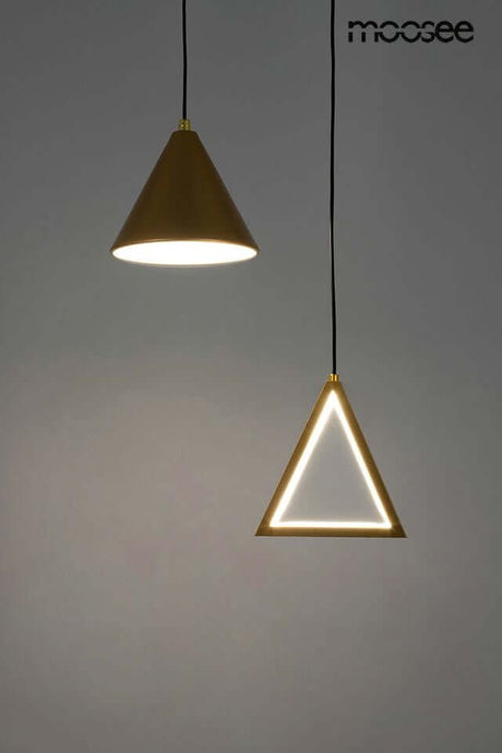 Závesná lampa Acustica zlatá