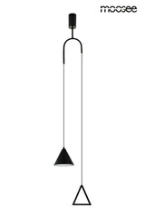 Závesná lampa Acustica čierna