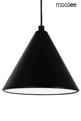 Závesná lampa Acustica čierna